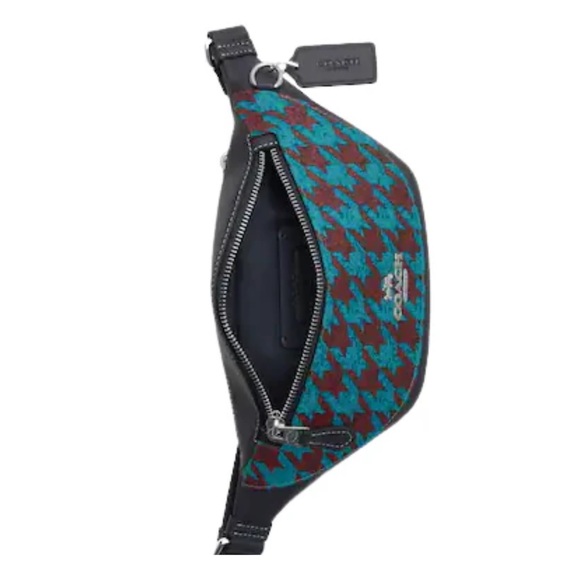 Coach WARREN MINI BELT BAG WITH HOUNDSTOOTH PRINT - Picture 3 of 4